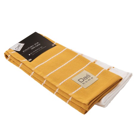 Σετ Ποτηρόπανα 2 Τεμαχίων Das Home 0887 Ochre 40x60