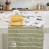 Σετ Ποτηρόπανα 2 Τεμαχίων Das Home 0887 Ochre 40x60