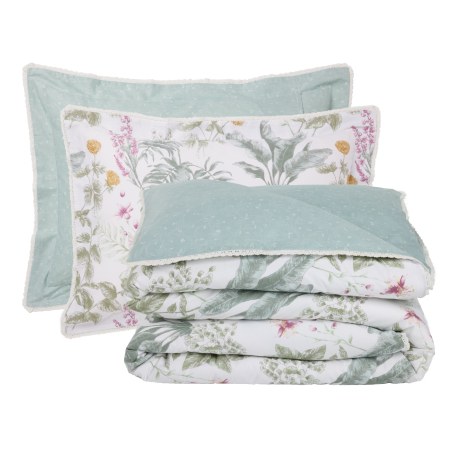Σετ Σεντόνια King Size 4 Τεμαχίων Das Home 1715 Ivory-Green 250x270