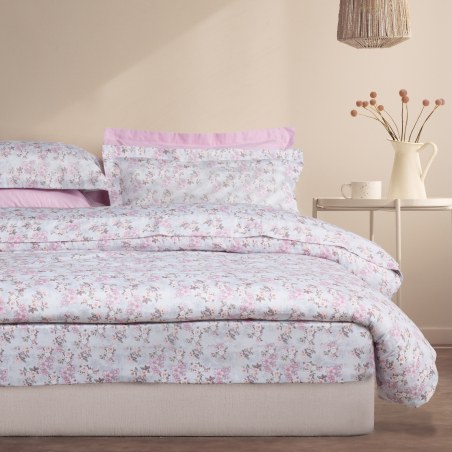 Σετ Σεντόνια King Size 4 Τεμαχίων Das Home 1724 Grey-Pink 260x280