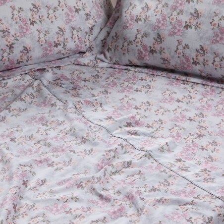 Σετ Σεντόνια King Size 4 Τεμαχίων Das Home 1724 Grey-Pink 260x280