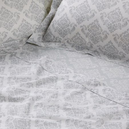 Σετ Παπλωματοθήκη Υπέρδιπλη 3 Τεμαχίων Das Home 3182 Grey-Ecru 220x240