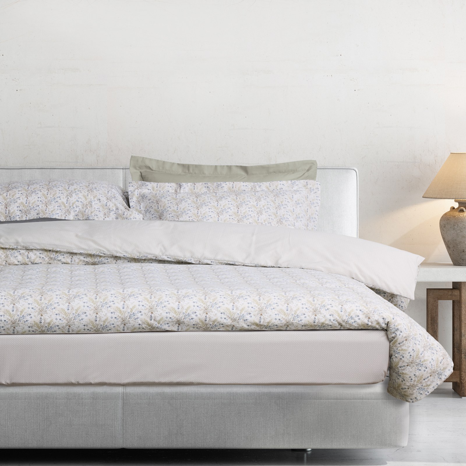 Σετ Σεντόνια Μονά με Λάστιχο 3 Τεμαχίων Das Home 5440 Taupe-Blue 120x200+35