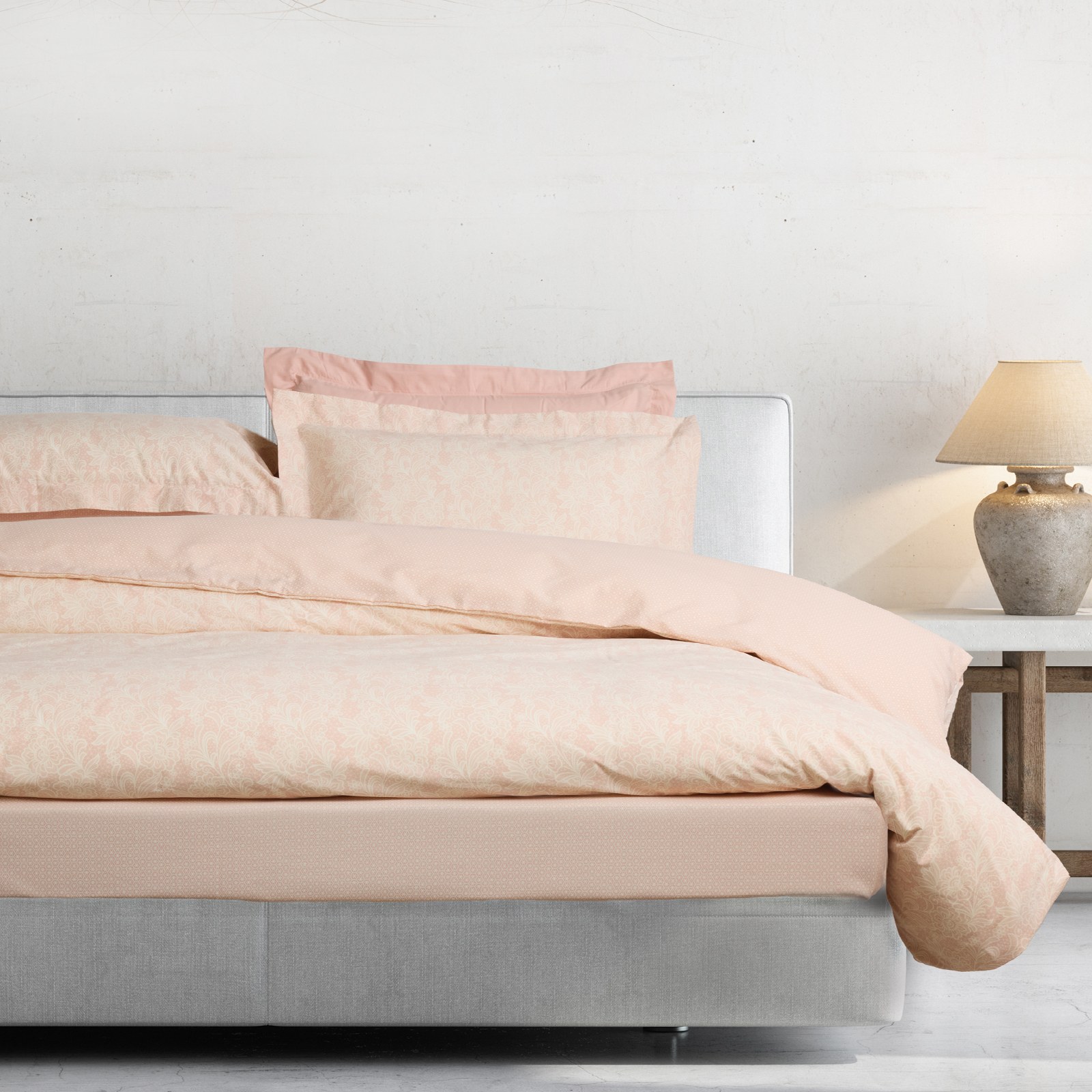 Σετ Σεντόνια Μονά με Λάστιχο 3 Τεμαχίων Das Home 5441 Nude-Ivory 120x200+35