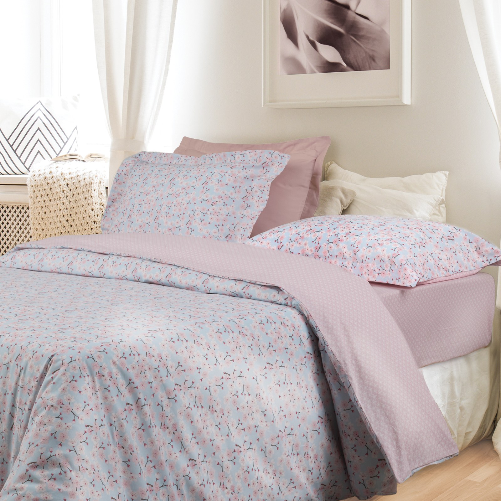 Σετ Σεντόνια Μονά 3 Τεμαχίων Das Home 9650 9695 Blue-Pink 170x260