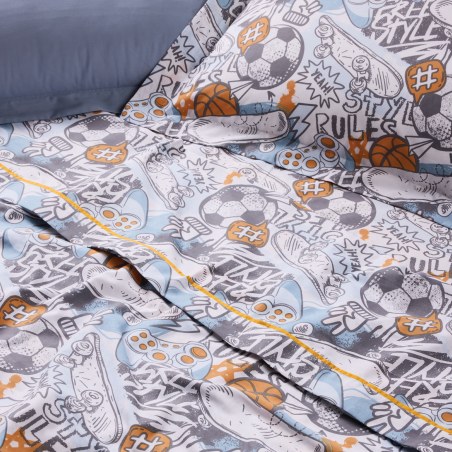 Σετ Παιδικά Σεντόνια Μονά 3 Τεμαχίων Das Kids 4986 Multicolor 170x260