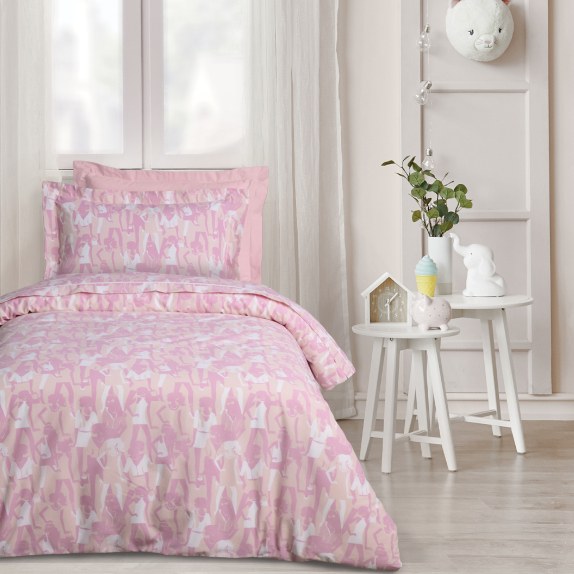 Σετ Παιδικά Σεντόνια Μονά 3 Τεμαχίων Das Kids 4987 Pink...