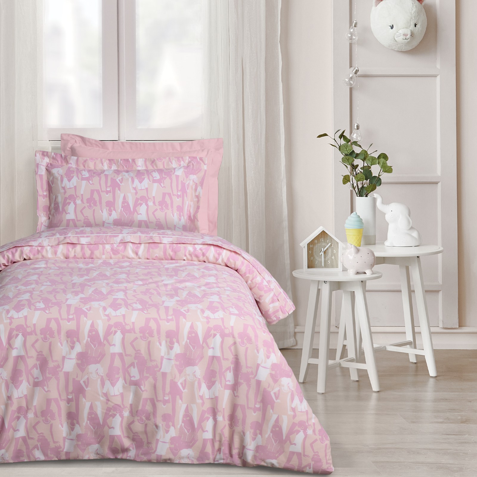 Σετ Παιδικά Σεντόνια Μονά 3 Τεμαχίων Das Kids 4987 Pink 170x260