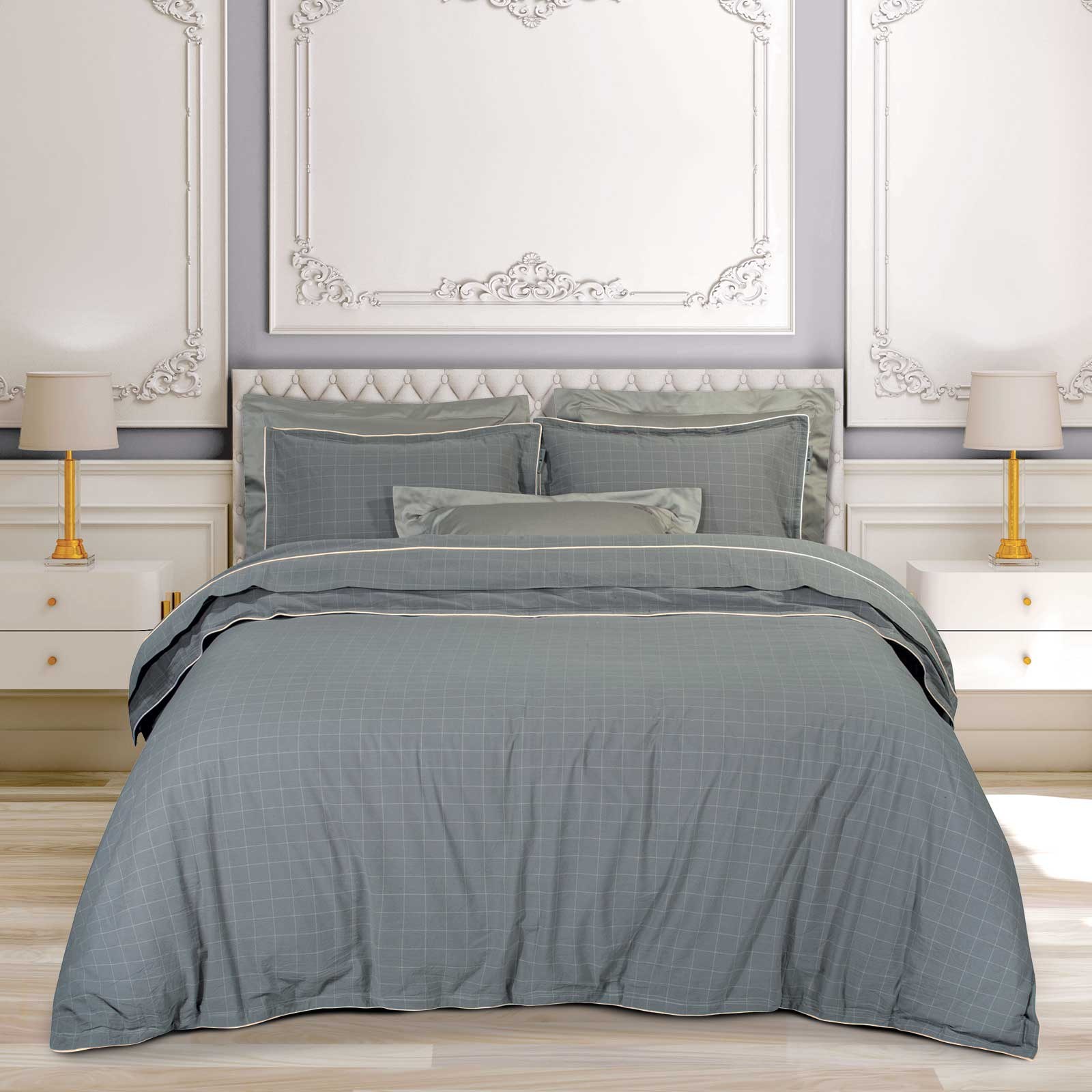Σετ Σεντόνια King Size 4 Τεμαχίων Greenwich Polo Club 2373 Grey 250x270