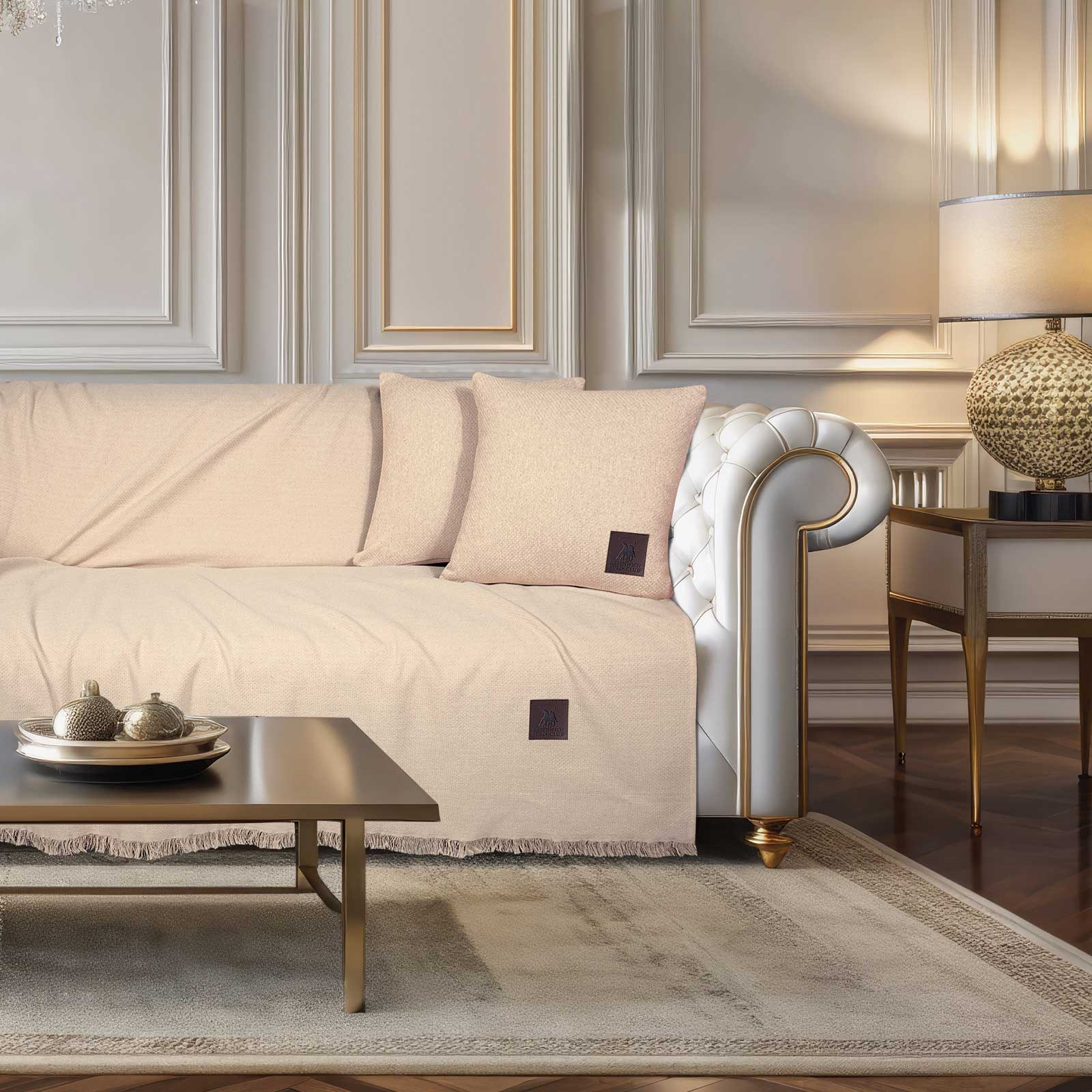 Ριχτάρι Διθέσιου Greenwich Polo Club 3987 Beige 180x250