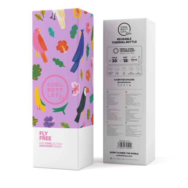 Ανοξείδωτο Μπουκάλι Cool Bottles Fly Free 500ml...