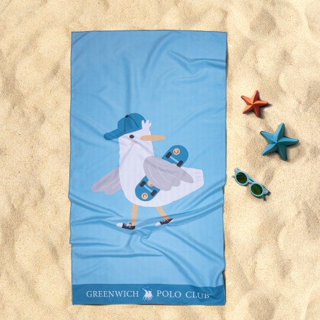 Παιδική Πετσέτα Θαλάσσης Greenwich Polo Club 4177 Blue 70x140