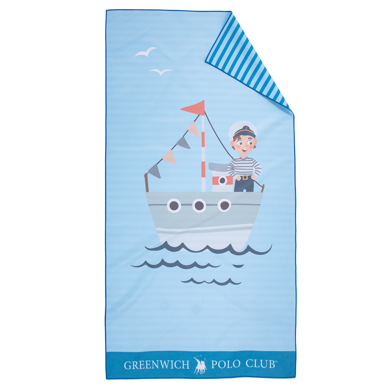 Παιδική Πετσέτα Θαλάσσης Greenwich Polo Club 4178 Blue 70x140
