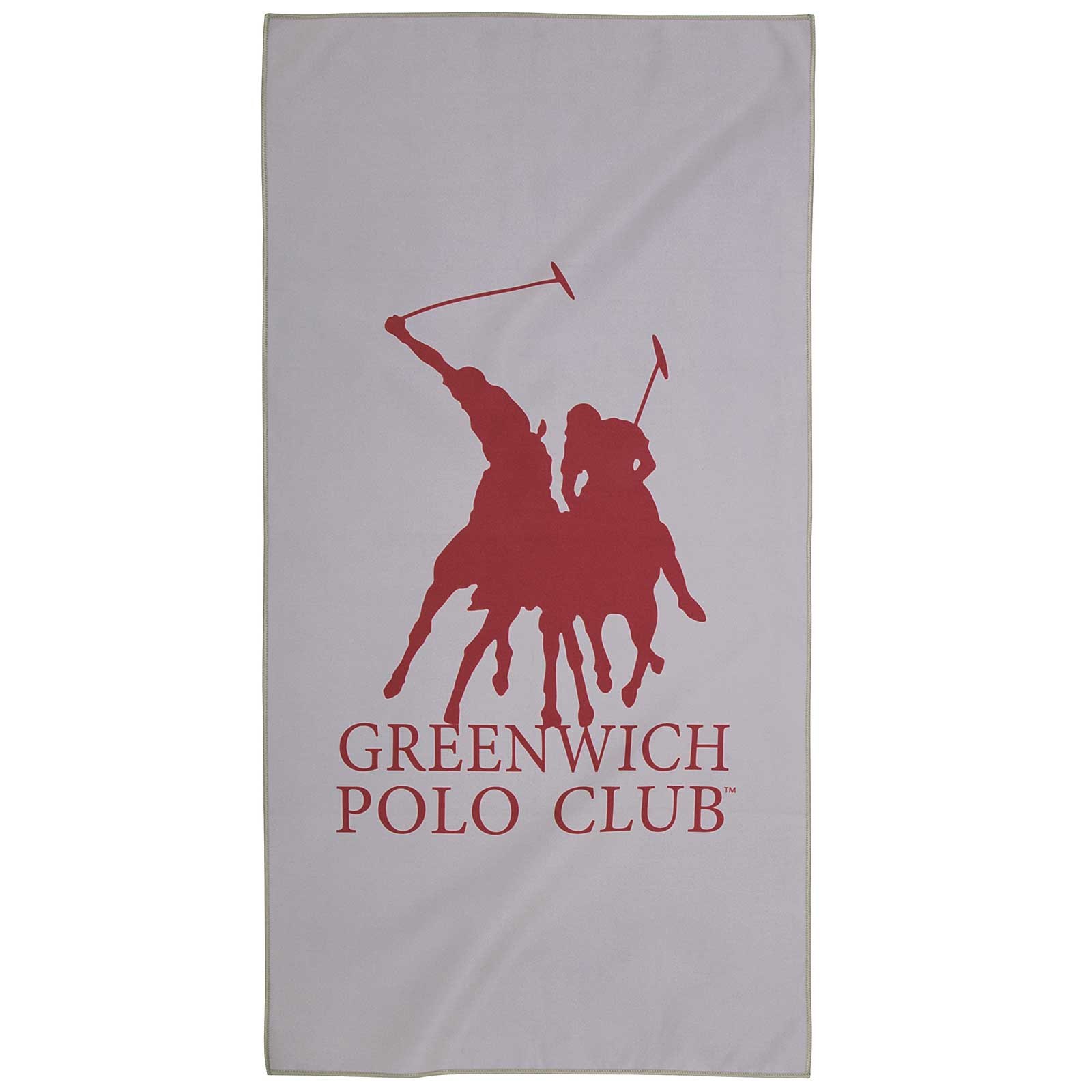 Πετσέτα Γυμναστηρίου Greenwich Polo Club 4187 Grey/Red 45x90