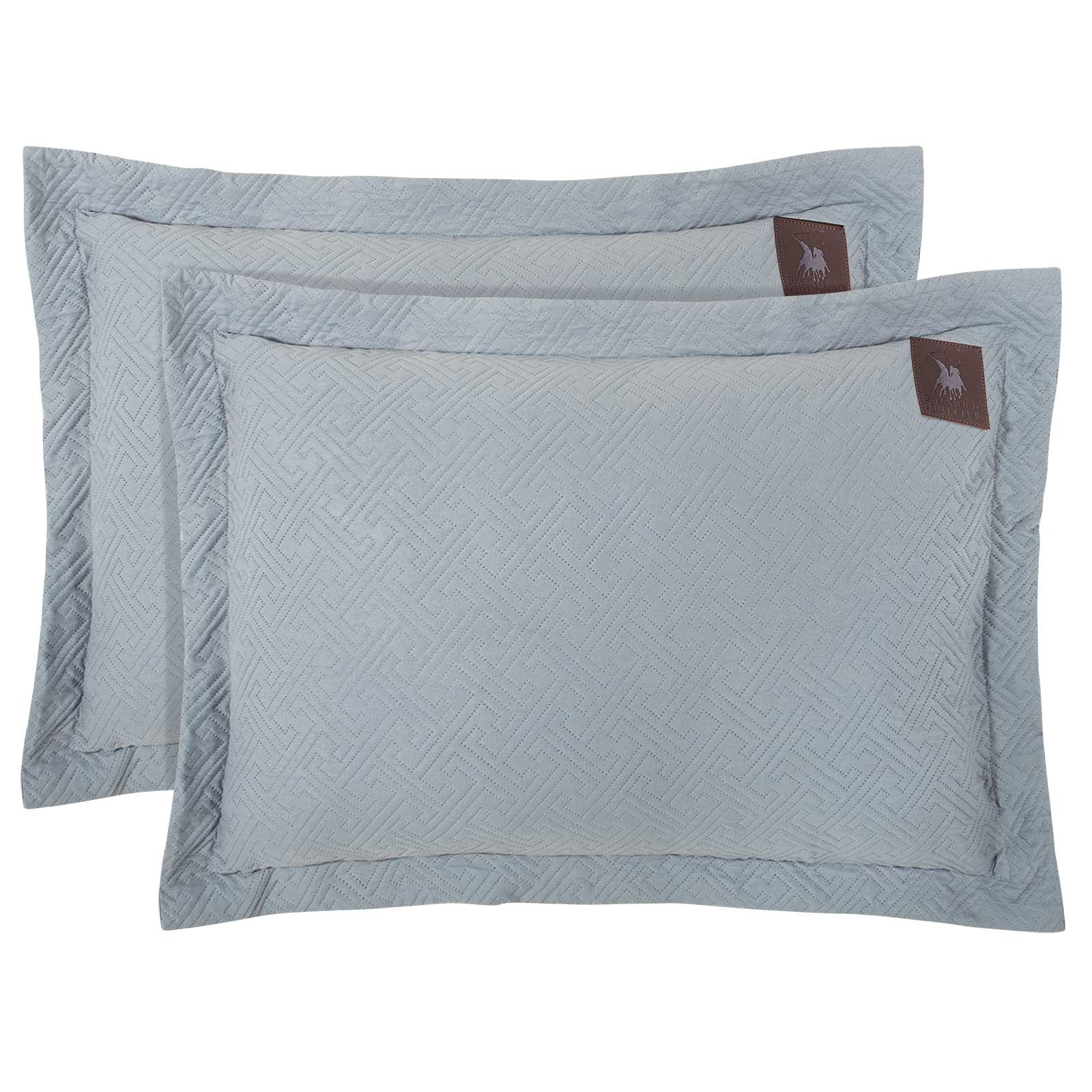 Σετ Μαξιλαροθήκες Διακόσμησης 2 Τεμαχίων Greenwich Polo Club 4450 Grey 50x70