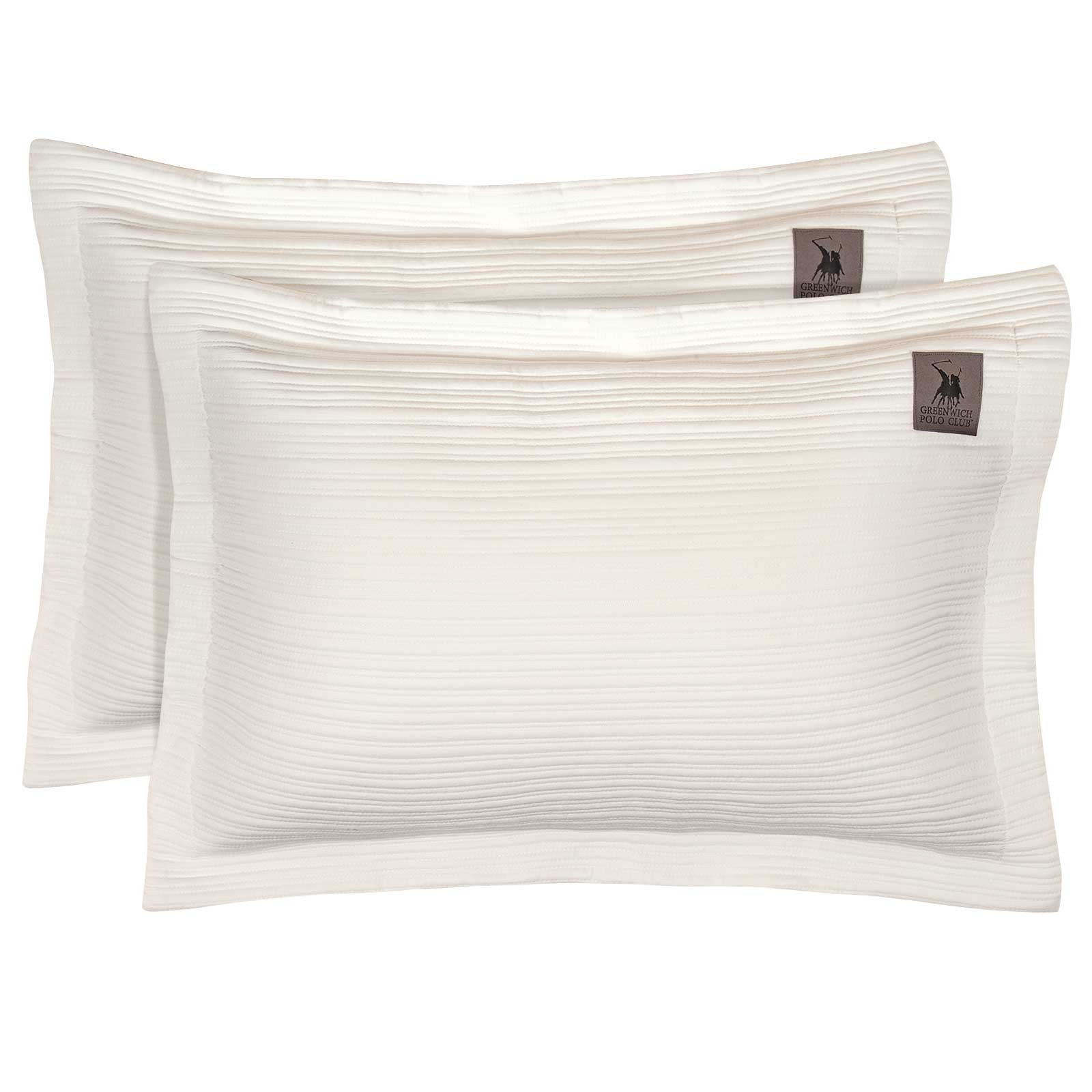 Σετ Μαξιλαροθήκες Διακόσμησης 2 Τεμαχίων Greenwich Polo Club 4453 White 50x70