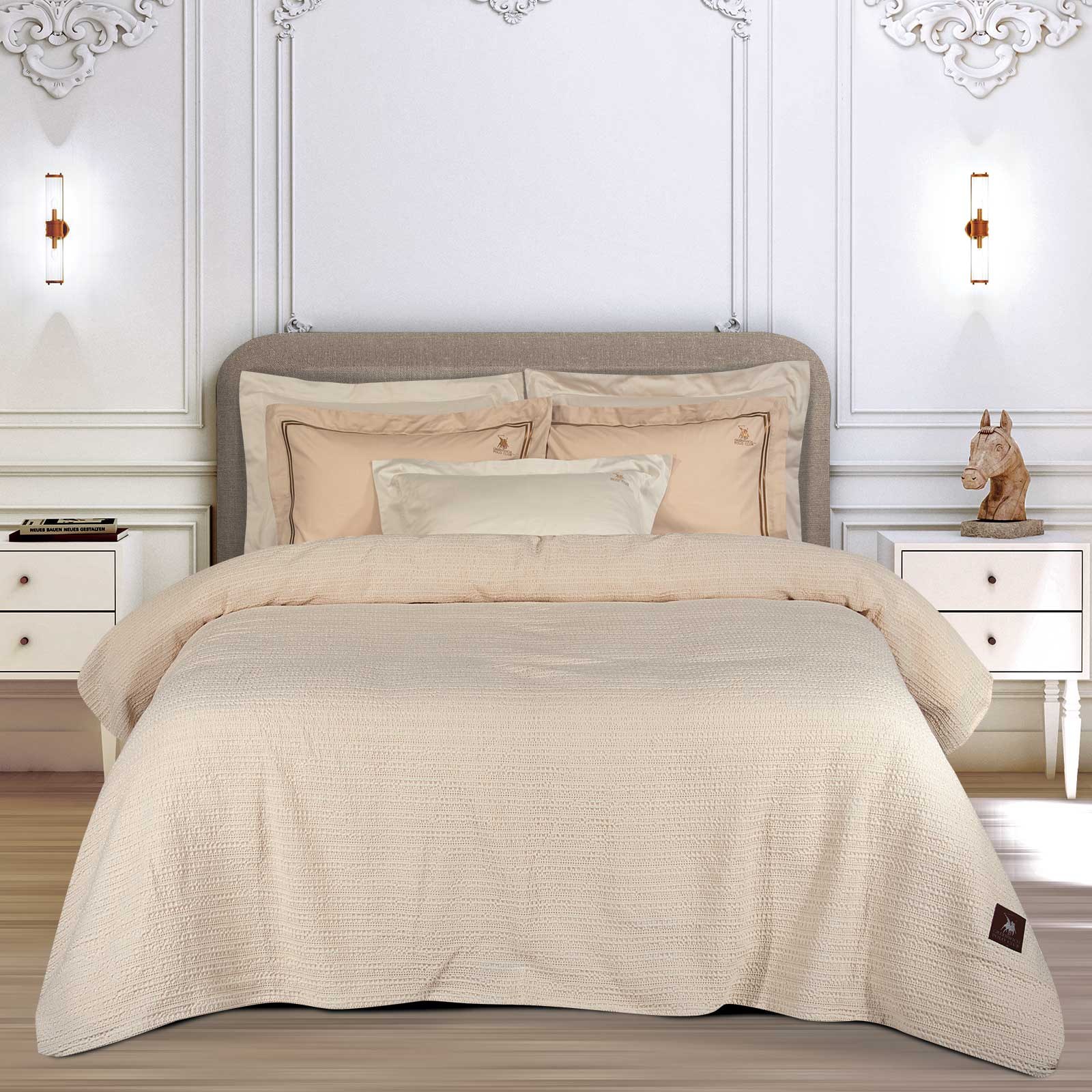 Κουβέρτα Πικέ Υπέρδιπλη Greenwich Polo Club 4456 Ecru 220x240