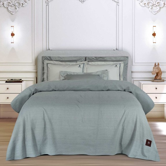 Κουβέρτα Πικέ Υπέρδιπλη Greenwich Polo Club 4457 Grey...