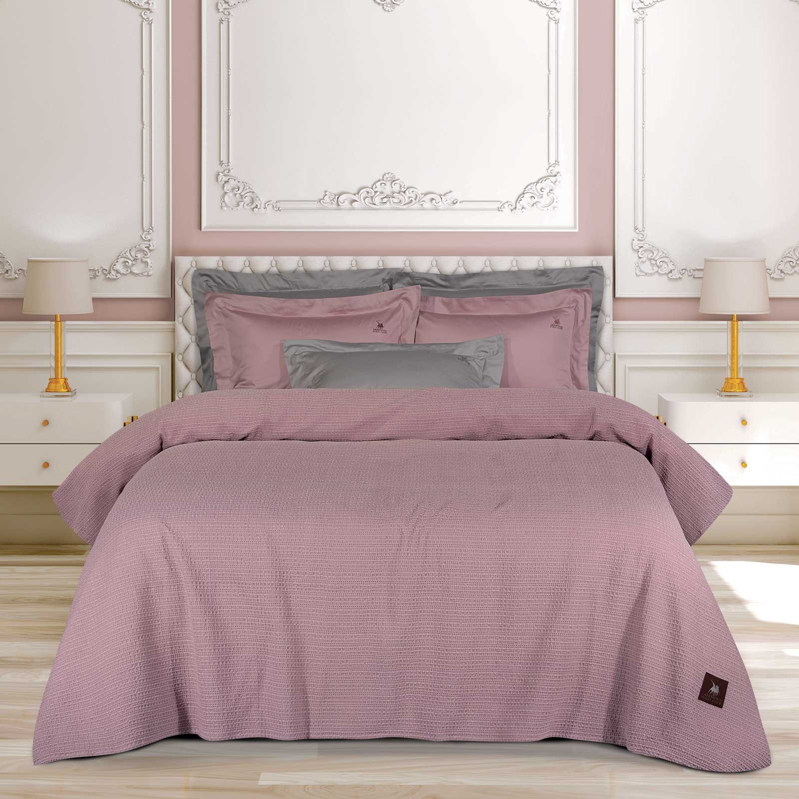 Κουβέρτα Πικέ King Size Greenwich Polo Club 4458 Nude 240x260