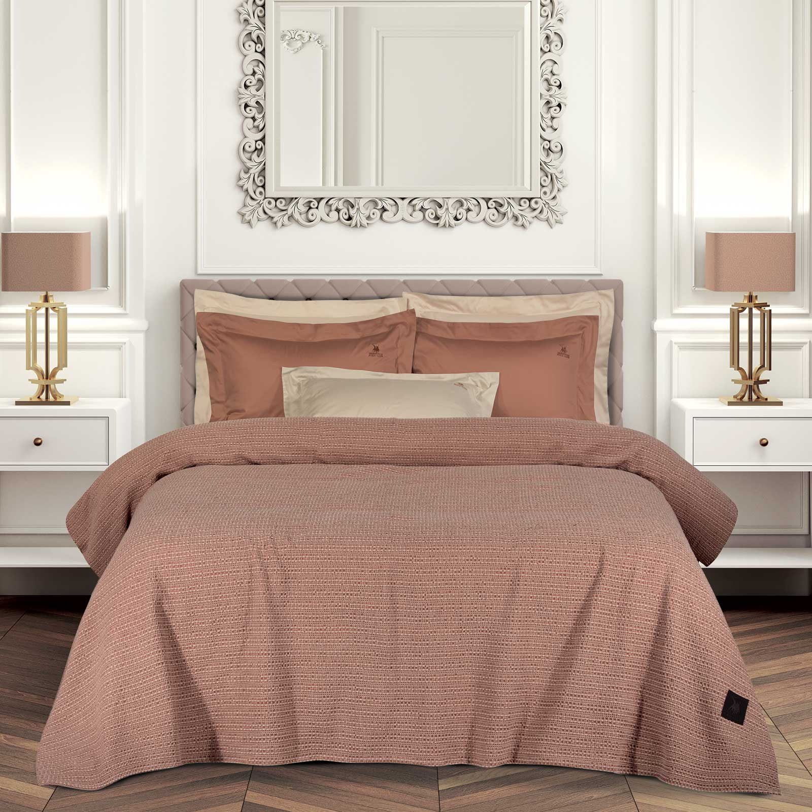 Κουβέρτα Πικέ Υπέρδιπλη Greenwich Polo Club 4459 Salmon 220x240