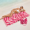 Πετσέτα Θαλάσσης Greenwich Polo Club 5200 Taupe-Magenta 90x180
