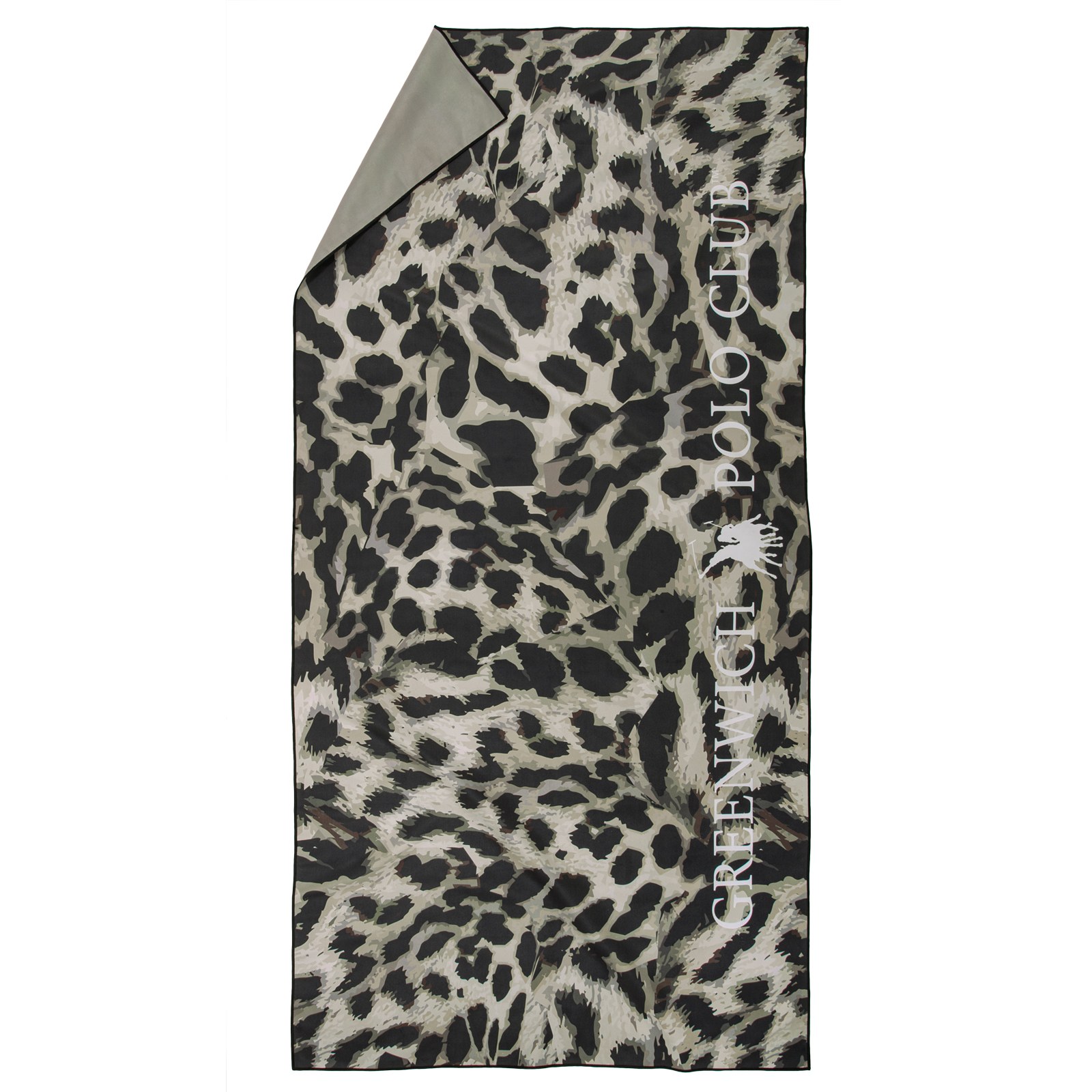 Πετσέτα Θαλάσσης Greenwich Polo Club 5205 Taupe-Black 80x170