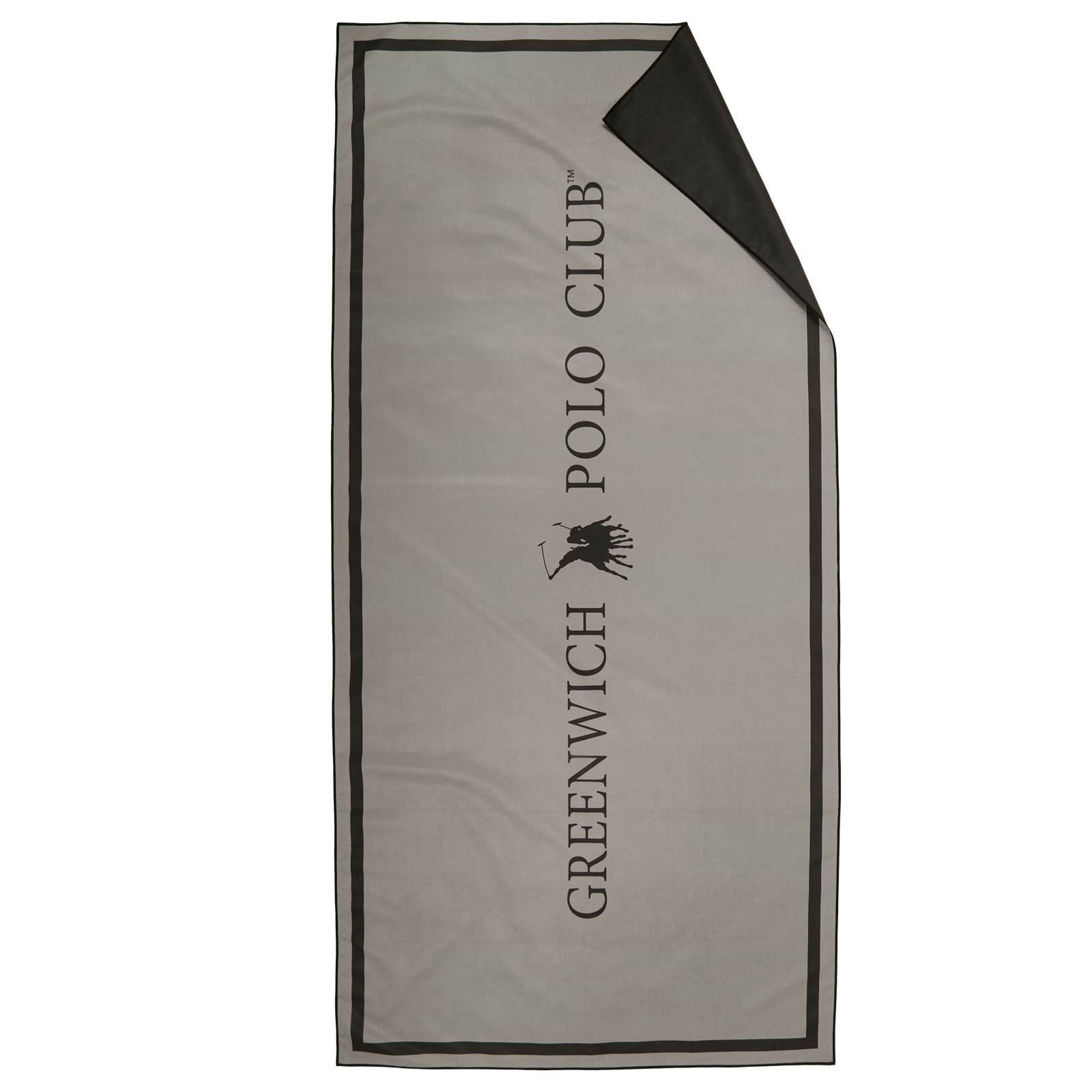Πετσέτα Θαλάσσης Greenwich Polo Club 5213 Grey-Black 80x170