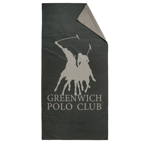Πετσέτα Θαλάσσης Greenwich Polo Club 5214 Black-Grey 80x170