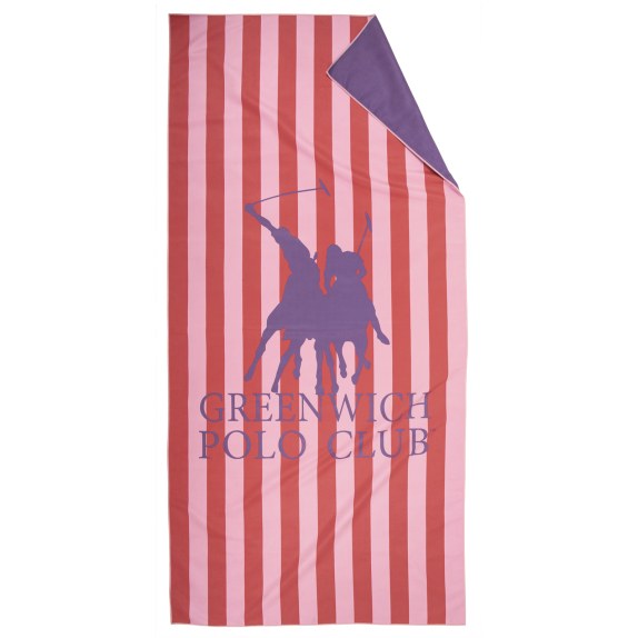 Πετσέτα Θαλάσσης Greenwich Polo Club 5216 Pink-Red 80x170
