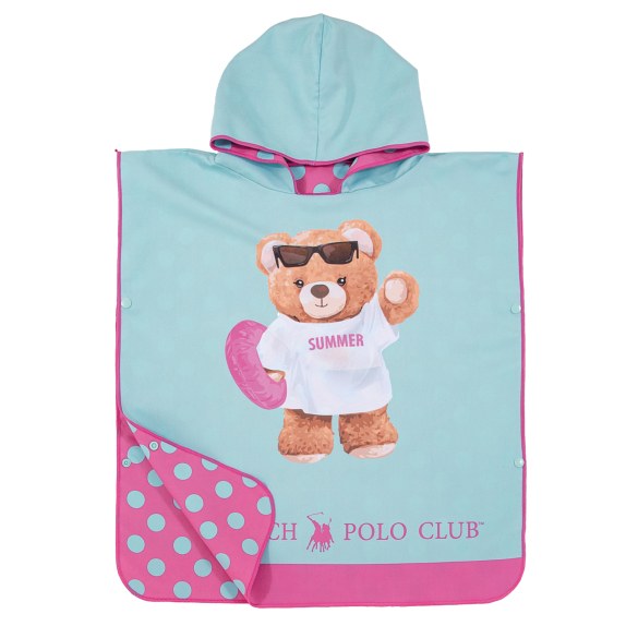 Παιδικό Poncho Greenwich Polo Club 5223 Mint-Fuscia 50x115