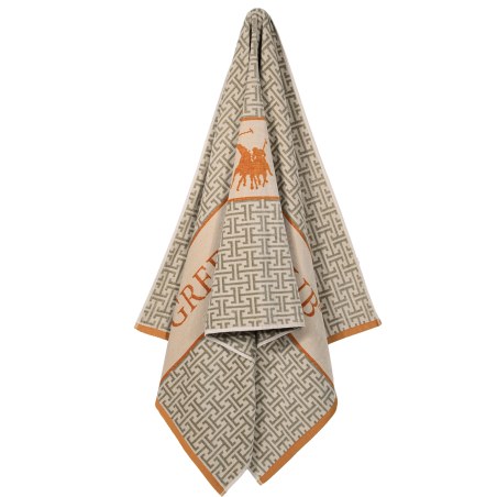 Πετσέτα Θαλάσσης Greenwich Polo Club 5228 Taupe-Orange 90x180