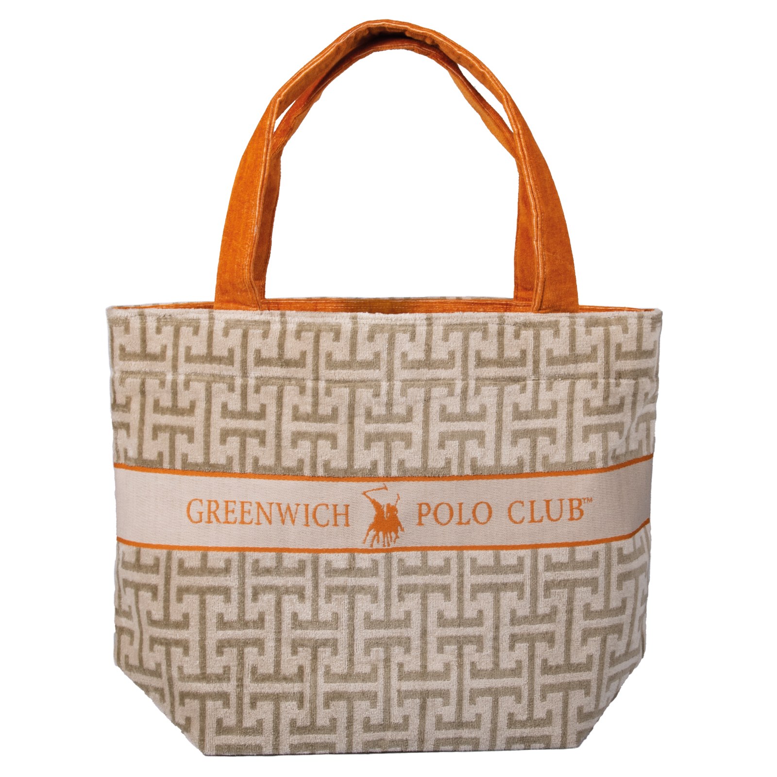 Τσάντα Θαλάσσης Greenwich Polo Club 5228 Taupe-Orange 55x40