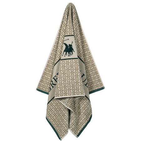 Πετσέτα Θαλάσσης Greenwich Polo Club 5229 Taupe-Green 90x180