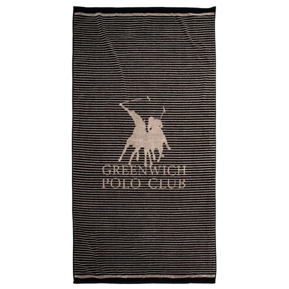 Πετσέτα Θαλάσσης Greenwich Polo Club 5235 Black 90x180