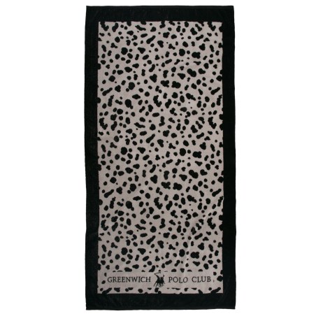 Πετσέτα Θαλάσσης Greenwich Polo Club 5237 Taupe-Black 90x180