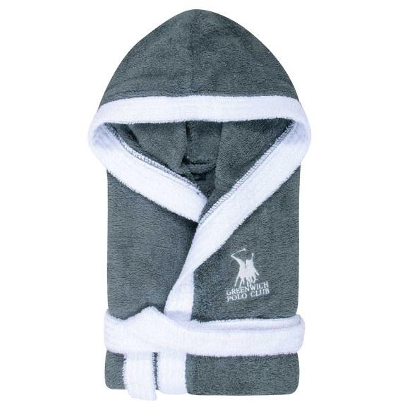 Παιδικό Μπουρνούζι Greenwich Polo Club 8623 Dark Grey No.8