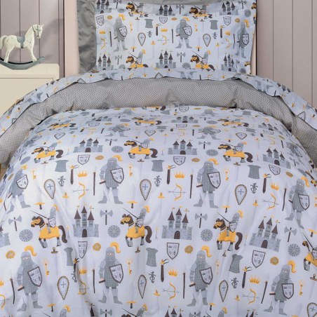 Σετ Σεντόνια Μονά 3 Τεμαχίων Greenwich Polo Club 8861 Cream-Grey 170x260