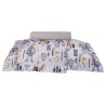 Σετ Σεντόνια Μονά 3 Τεμαχίων Greenwich Polo Club 8861 Cream-Grey 170x260