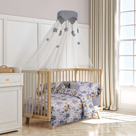 Κουβερλί Κούνιας Greenwich Polo Club 8861 Cream-Grey 120x160