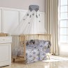 Σετ Σεντόνια Κούνιας 3 Τεμαχίων Greenwich Polo Club 8861 Cream-Grey 130x170