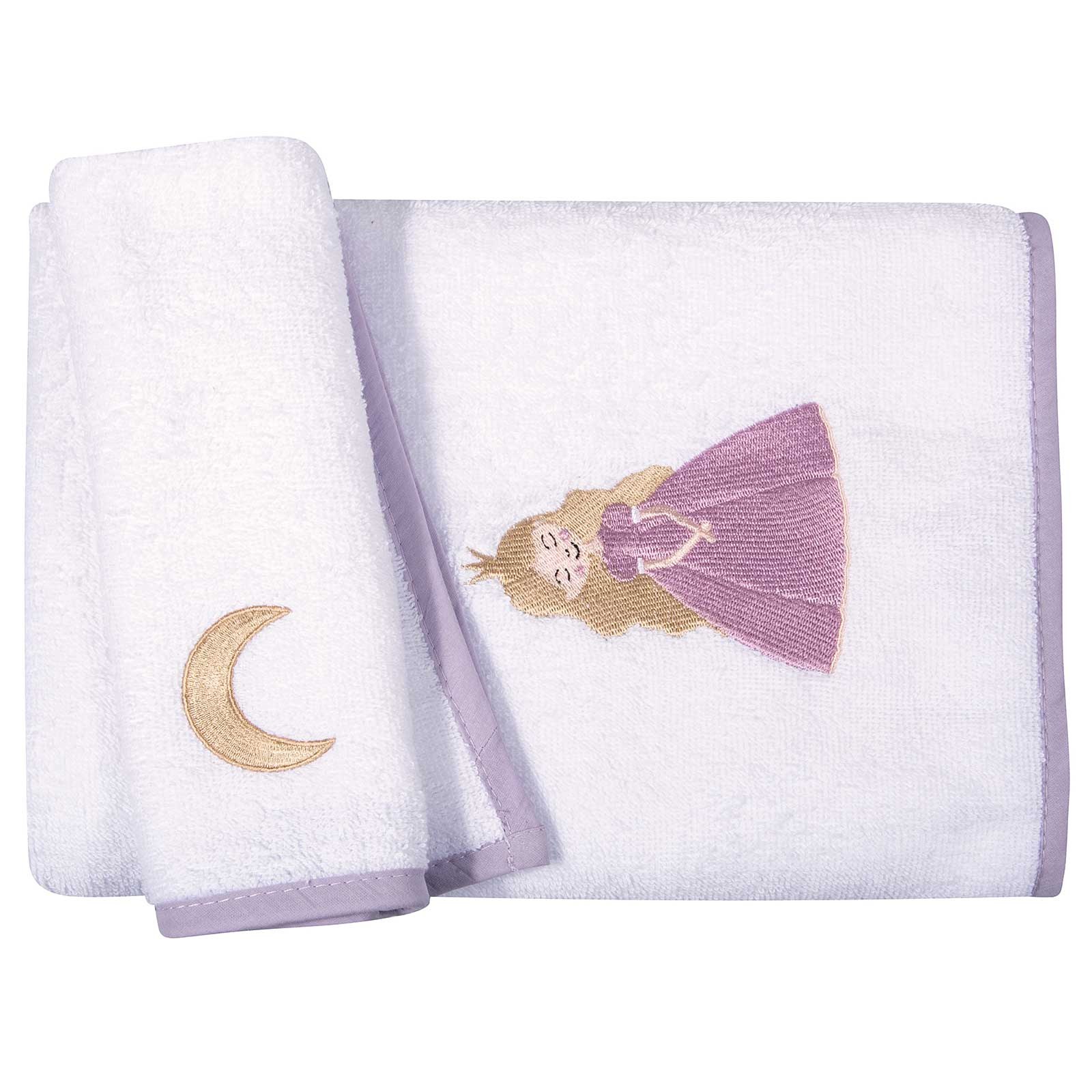 Σετ Βρεφικές Πετσέτες 2 Τεμαχίων Greenwich Polo Club 8862 White-Pink 30x50,70x130