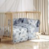 Σετ Σεντόνια Κούνιας 3 Τεμαχίων Greenwich Polo Club 8863 Beige-Blue 130x170