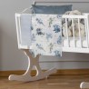 Σετ Σεντόνια Λίκνου 2 Τεμαχίων Greenwich Polo Club 8863 Beige-Blue 70x120