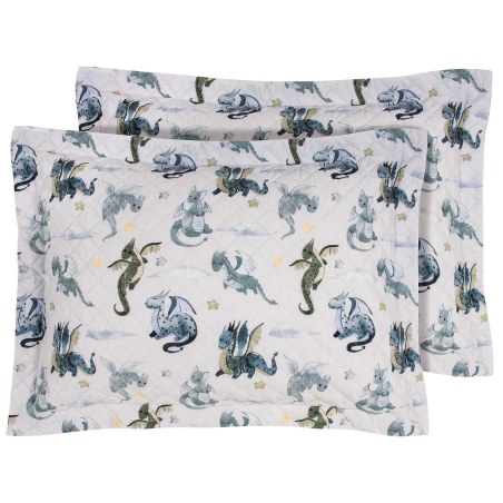 Σετ Παιδικές Μαξιλαροθήκες 2 Τεμαχίων Greenwich Polo Club 8863 Beige-Blue 50x70