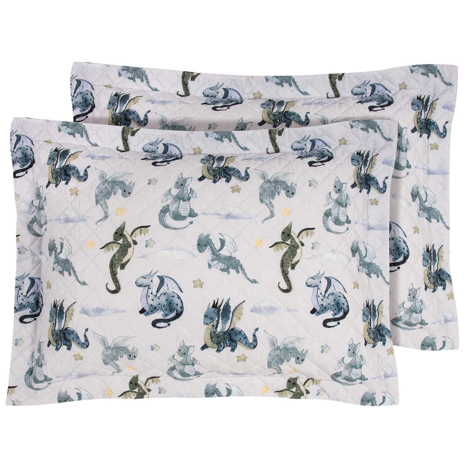 Σετ Παιδικές Μαξιλαροθήκες 2 Τεμαχίων Greenwich Polo Club 8863 Beige-Blue 50x70