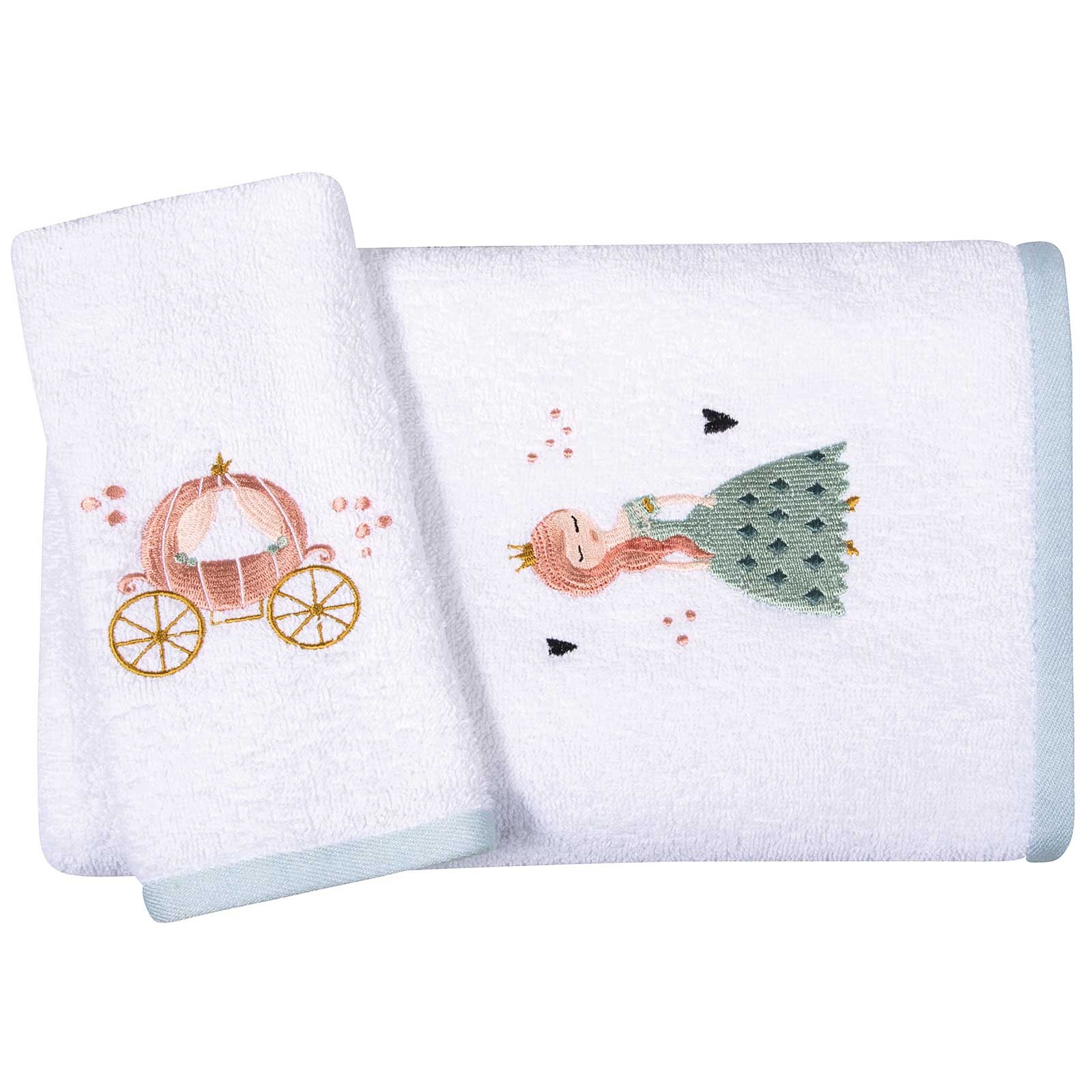 Σετ Βρεφικές Πετσέτες 2 Τεμαχίων Greenwich Polo Club 8865 Mint 30x50,70x130