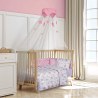 Σετ Σεντόνια Κούνιας 3 Τεμαχίων Greenwich Polo Club 8865 Pink-Mint 130x170