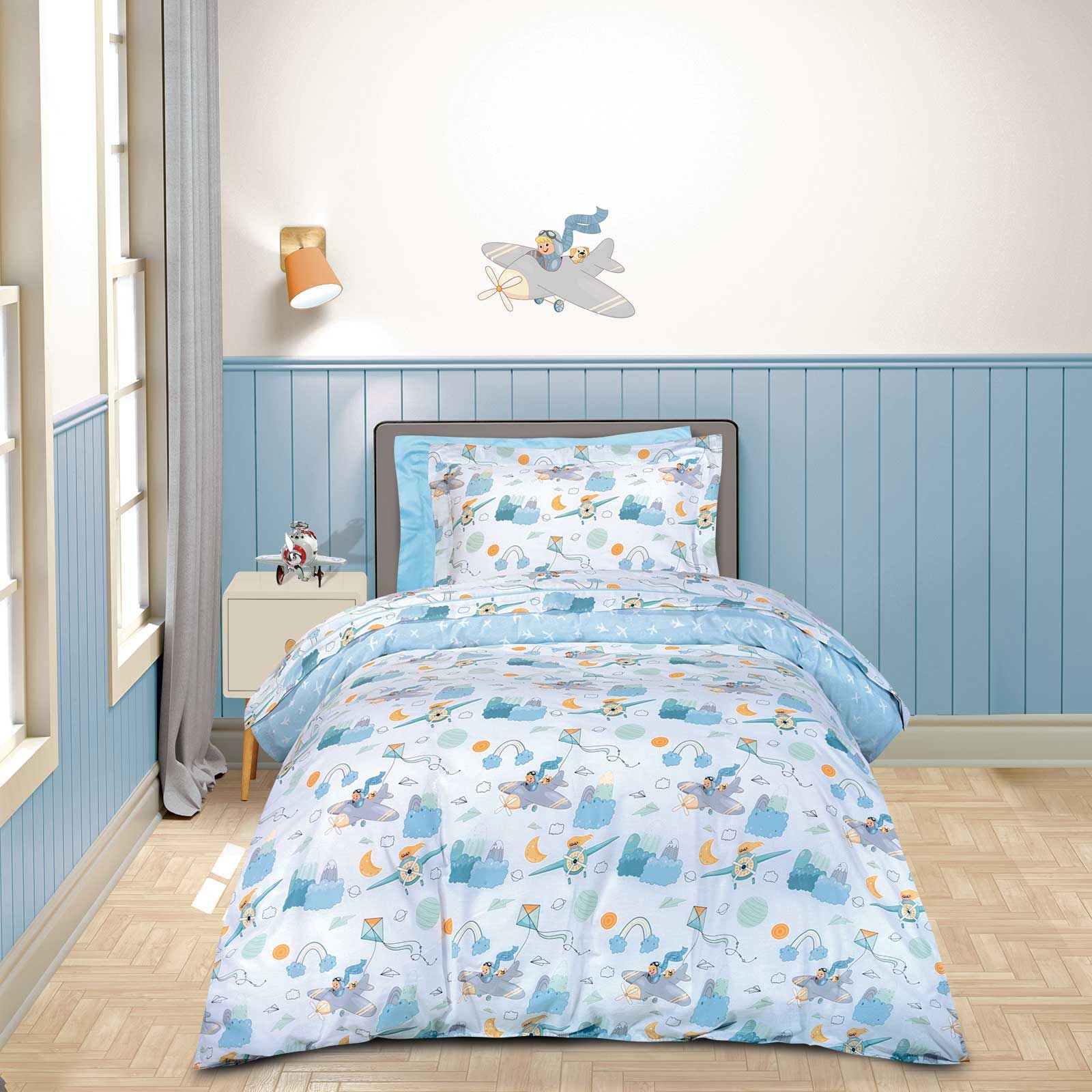 Σετ Σεντόνια Μονά 3 Τεμαχίων Greenwich Polo Club 8866 Blue 170x260