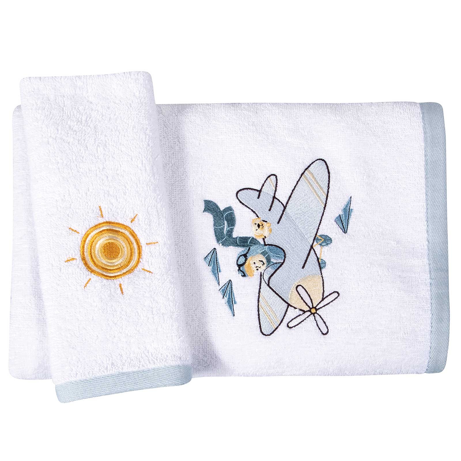 Σετ Βρεφικές Πετσέτες 2 Τεμαχίων Greenwich Polo Club 8866 Blue 30x50,70x130