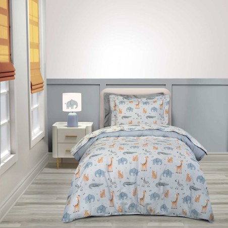 Σετ Σεντόνια Μονά 3 Τεμαχίων Greenwich Polo Club 8867 Green-Grey 170x260